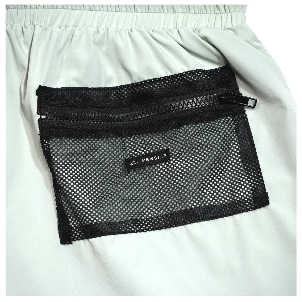 LOGO zip pocket pants 024 <Black×Black> - 画像4