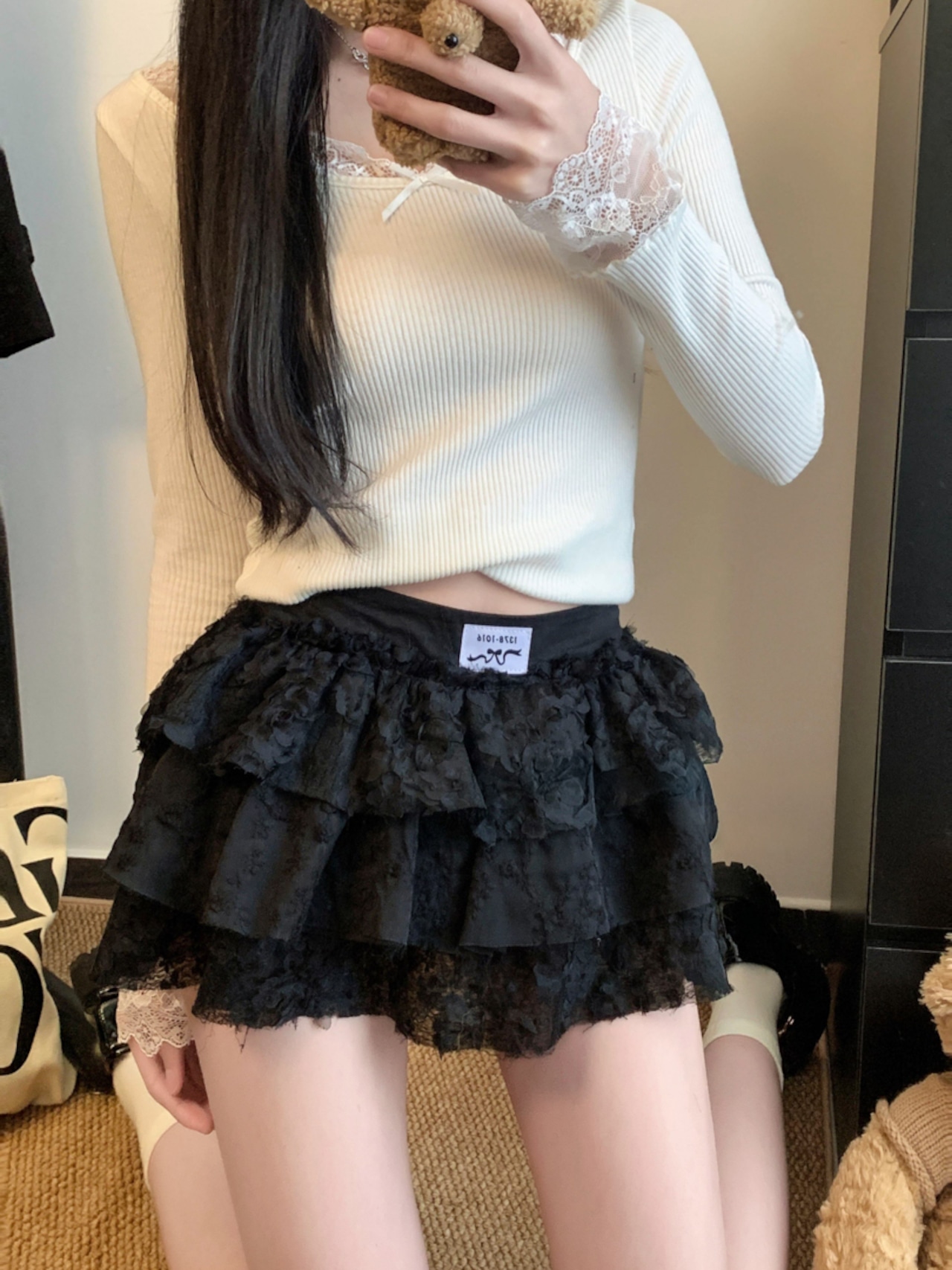 フレンチドール ティアードミニスカート LK1820