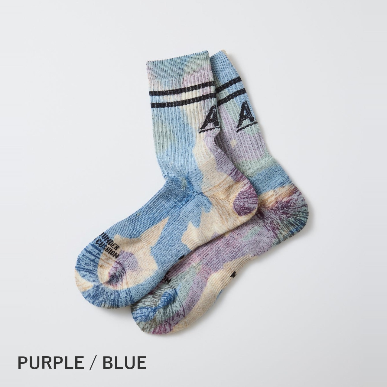 ROTOTO / ALLROUNDER ”MERINO CUSHION TIE DYE” ソックス 靴下 メリノウール - 3