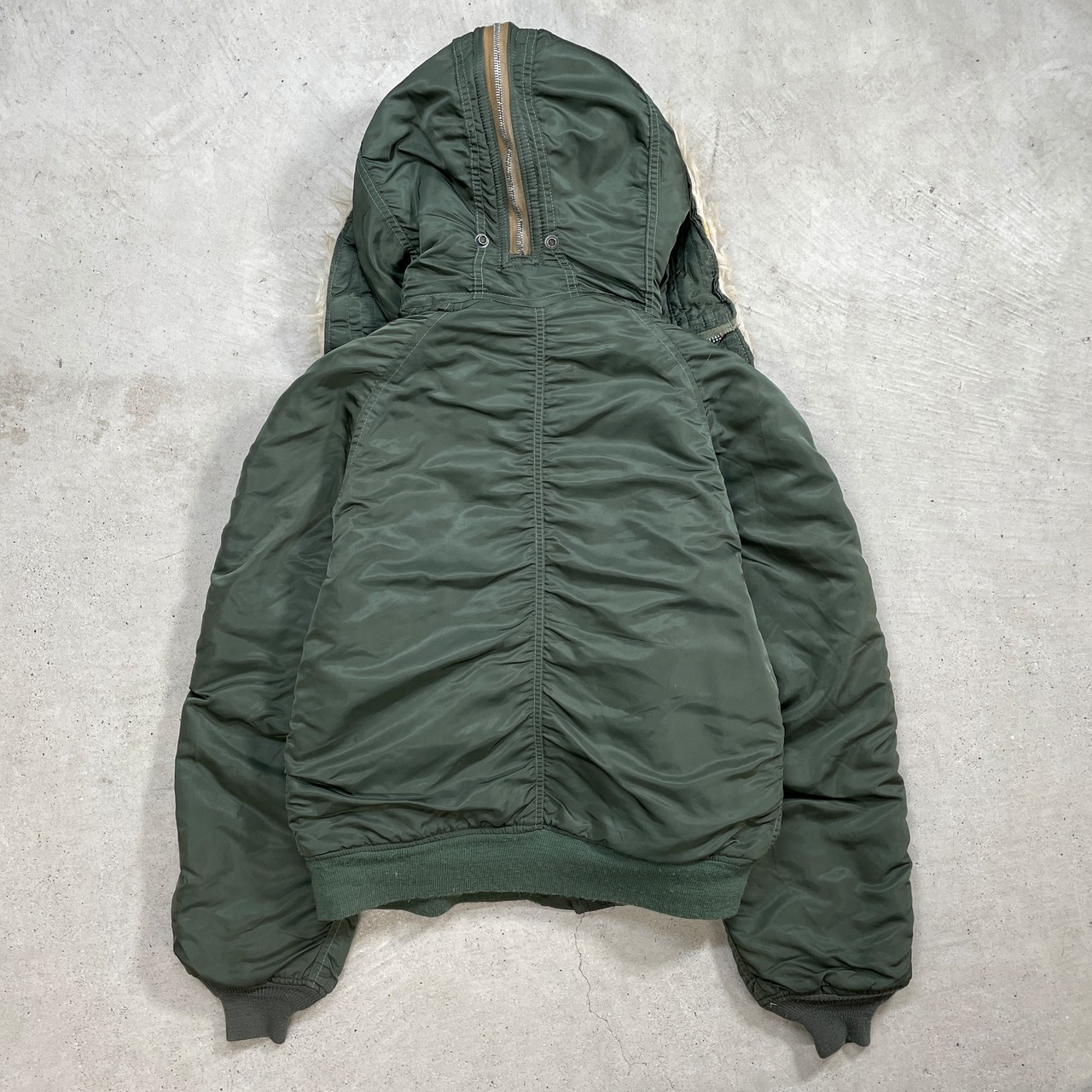 80年代 USA製 ALPHA アルファ N-2B フライトジャケット メンズL 古着 