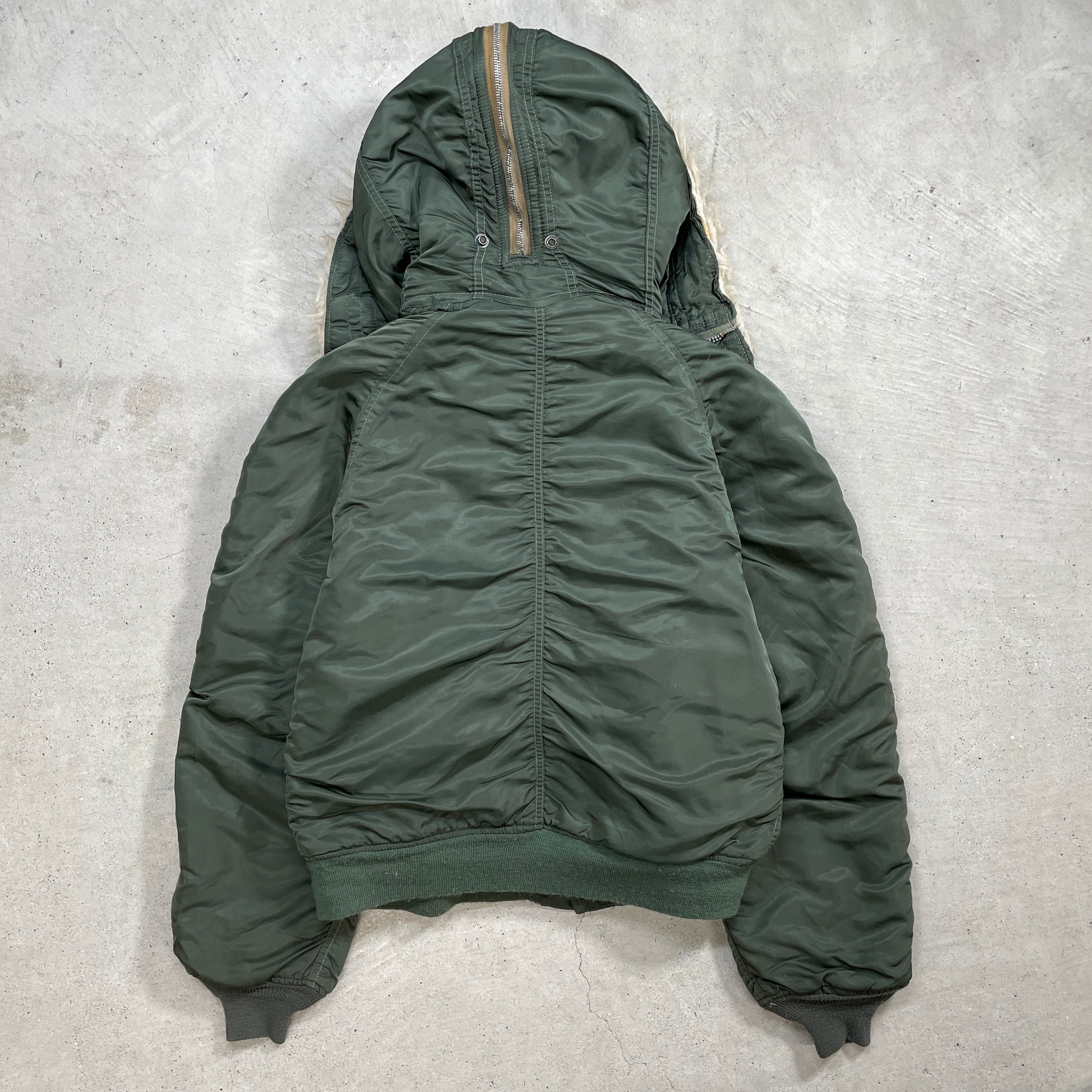 80年代 USA製 ALPHA アルファ N-2B フライトジャケット メンズL 古着 