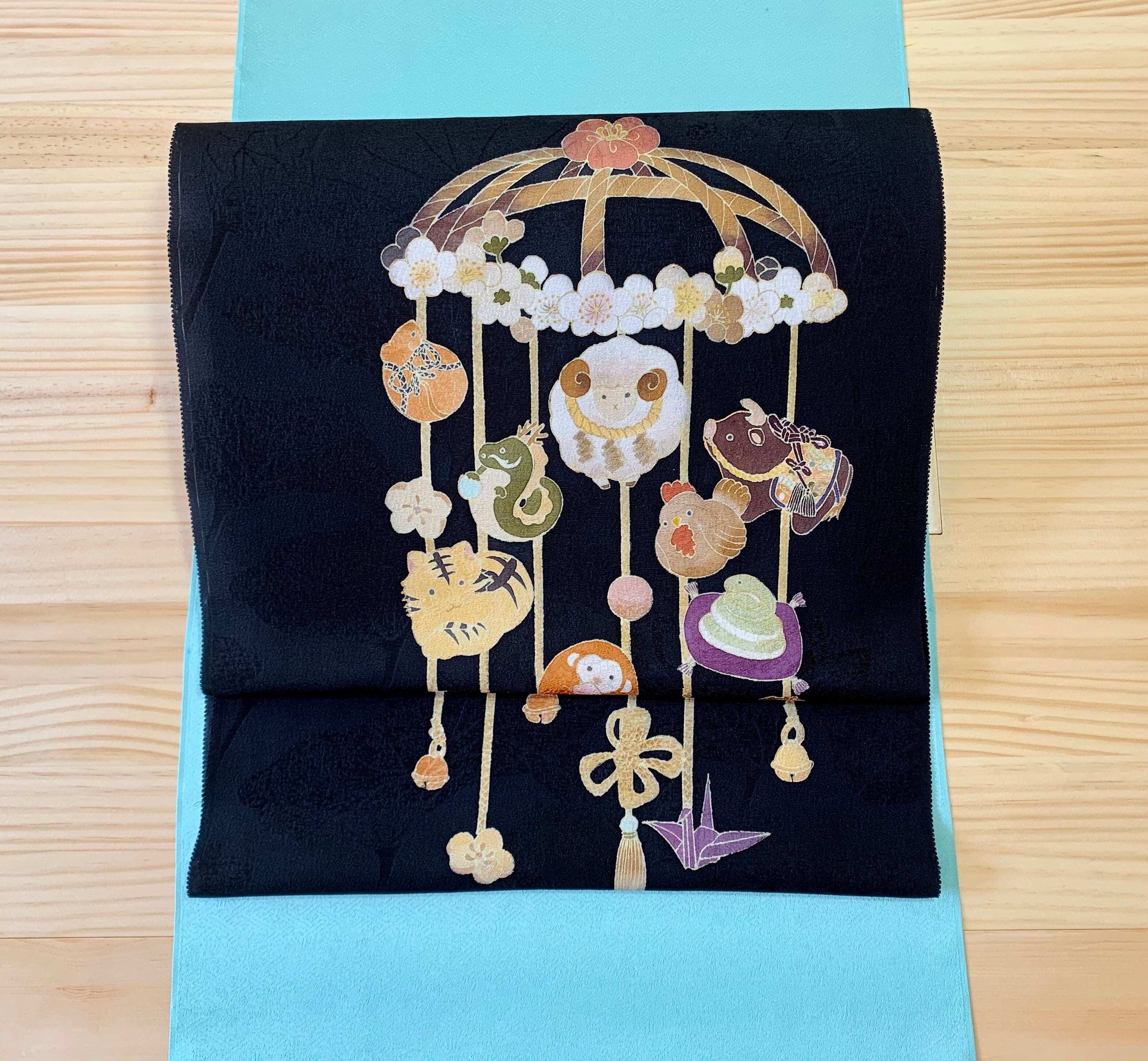 名古屋帯「モダン十二支の吊るし雛」 3-002 | somemoyoushop ーそめも  