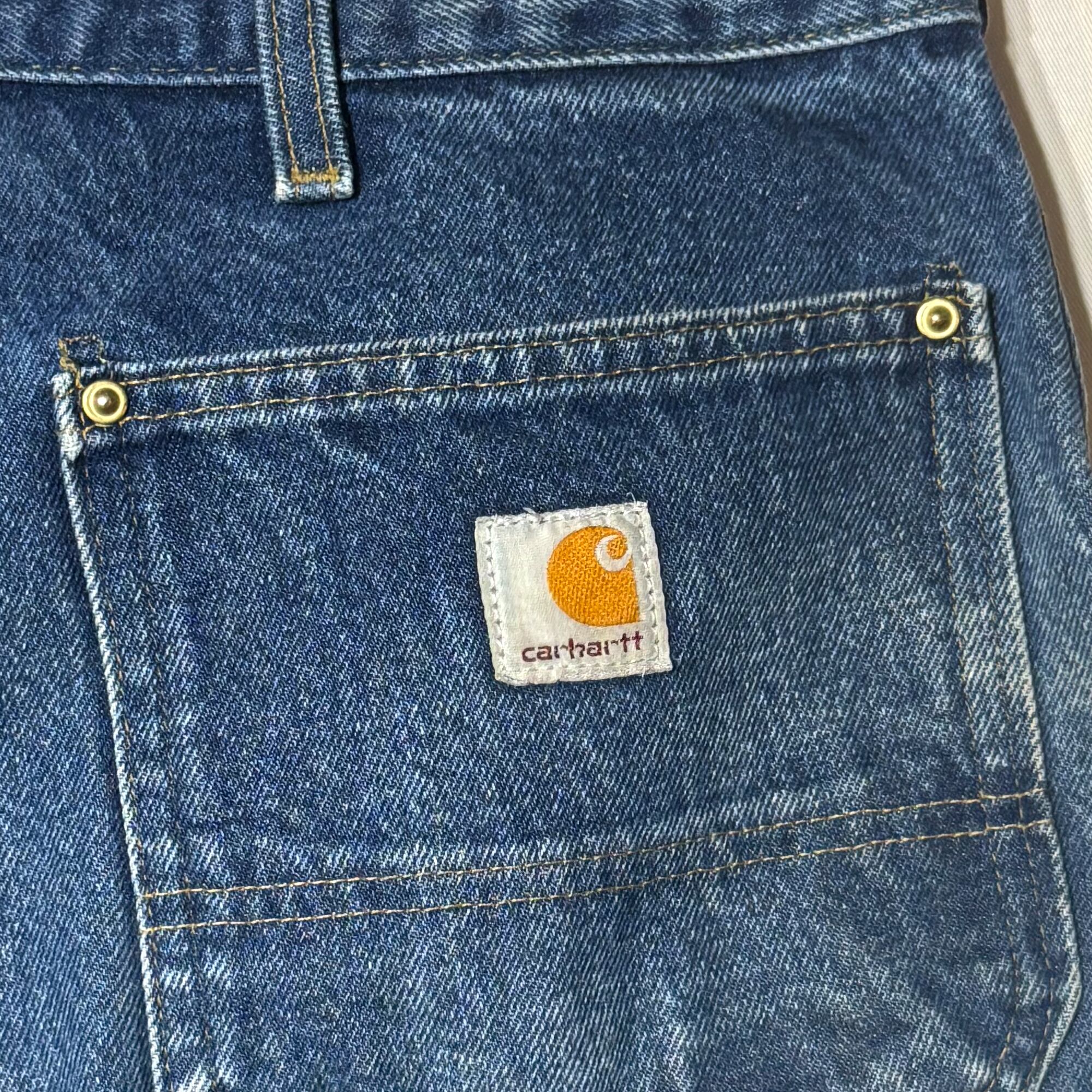 2000's メキシコ carhartt カーハート ダブルニー デニムペインター