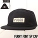 帽子 ストラップキャップ POLeR ポーラー FURRY FONT 5P CAP 241MCV0281 BLK 日本代理店正規品