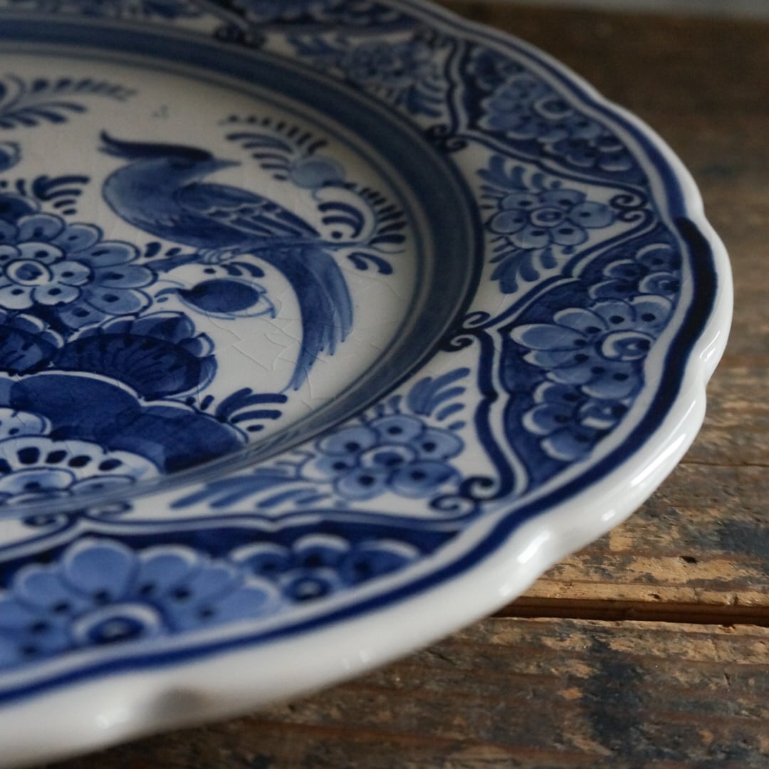 古いオランダの陶器皿