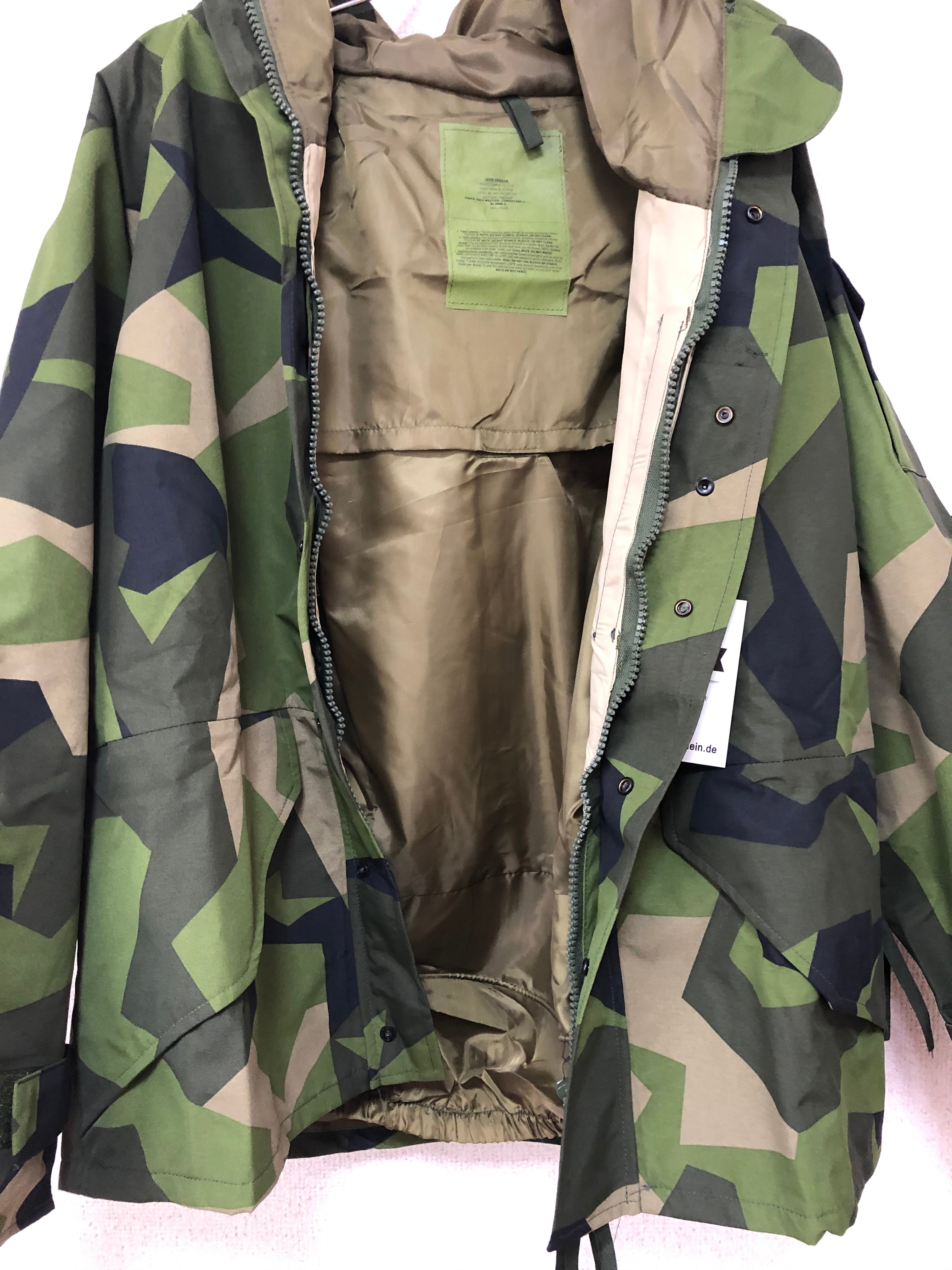 DEADSTOCK】00s Swedish Army M90 Camo Field Jacket | PLUS