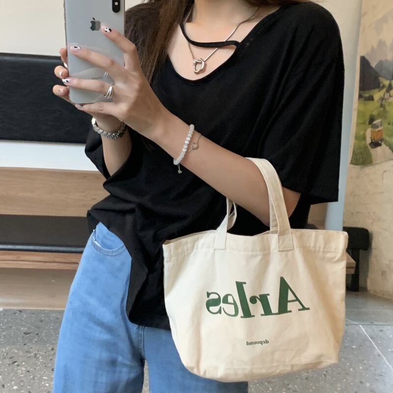 ベーシックVネックルーズTシャツ サマートップス 夏物 モンロー76257968869