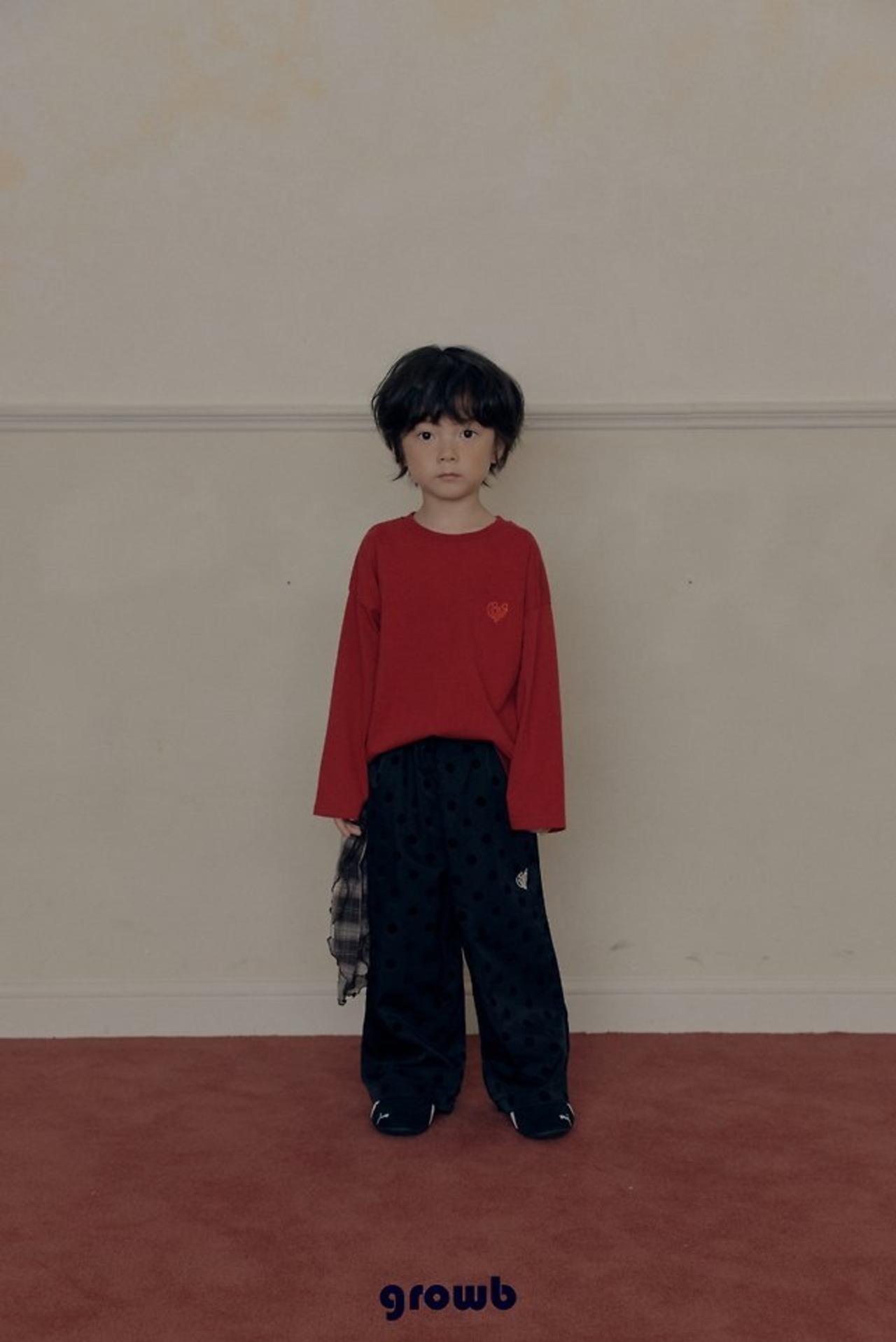 韓国子供服 / growb / growＴシャツ / 秋服 *XS~JM*