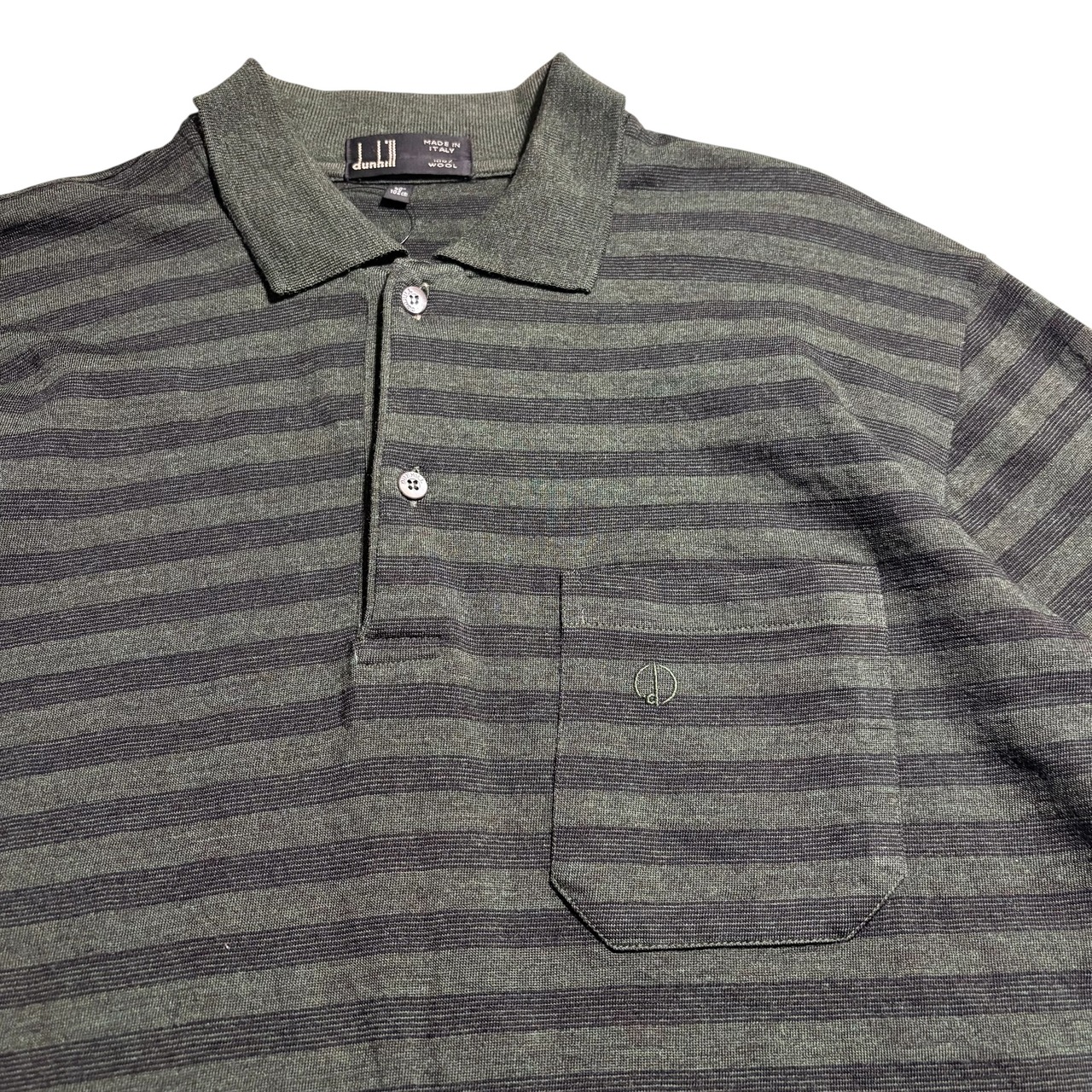 vintage DUNHILL border knit polo
