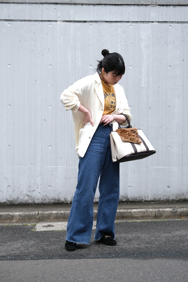 IORI/"LOEWE" 2face mini hand bag/leather × haircalf