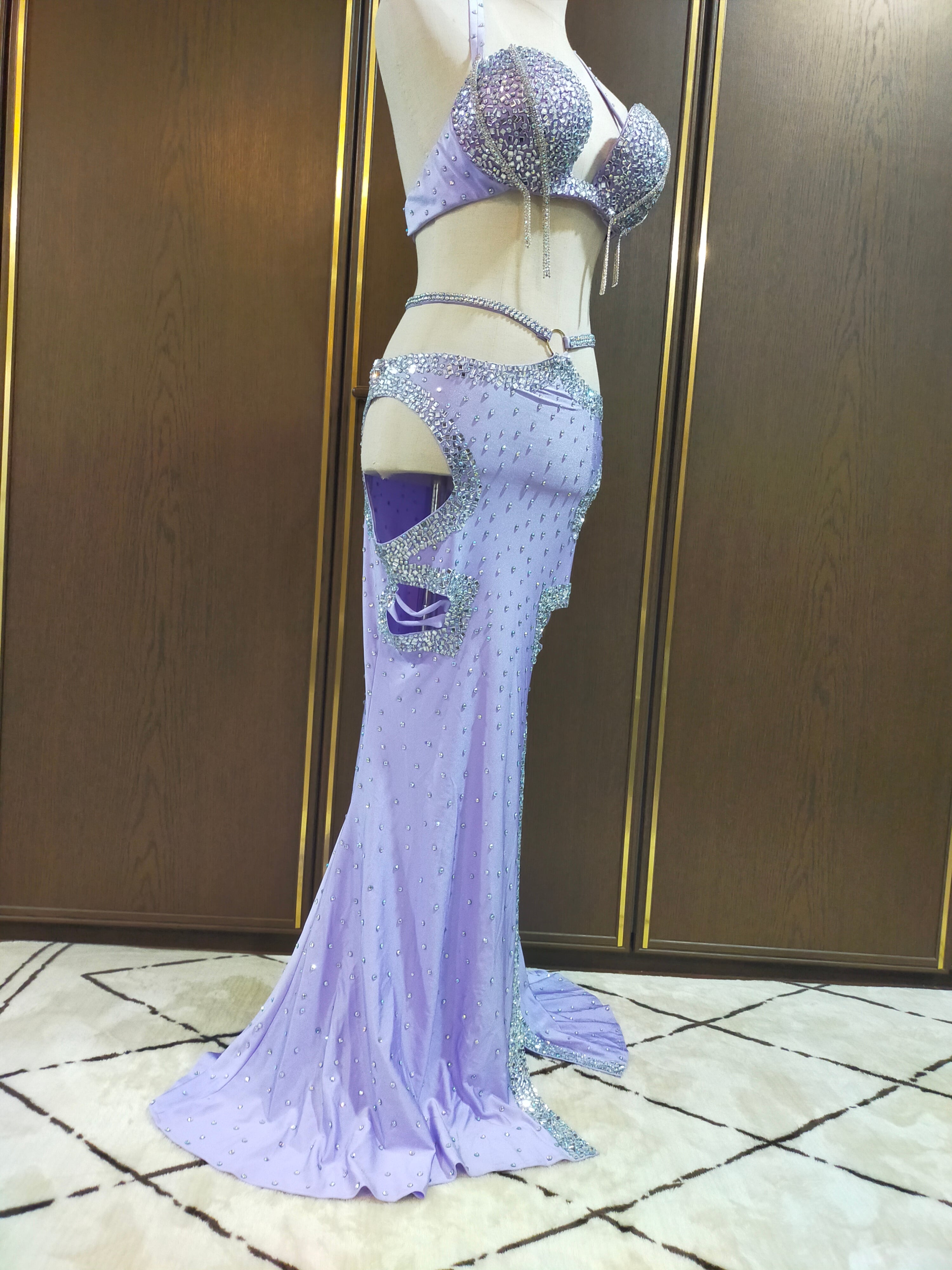 AH.Lavender 2573 | ベリーダンス衣装・ハムサグッズのお店 Hamsa Belly