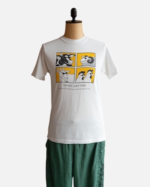 【古着】90’ｓ生協イベント牧場動物T