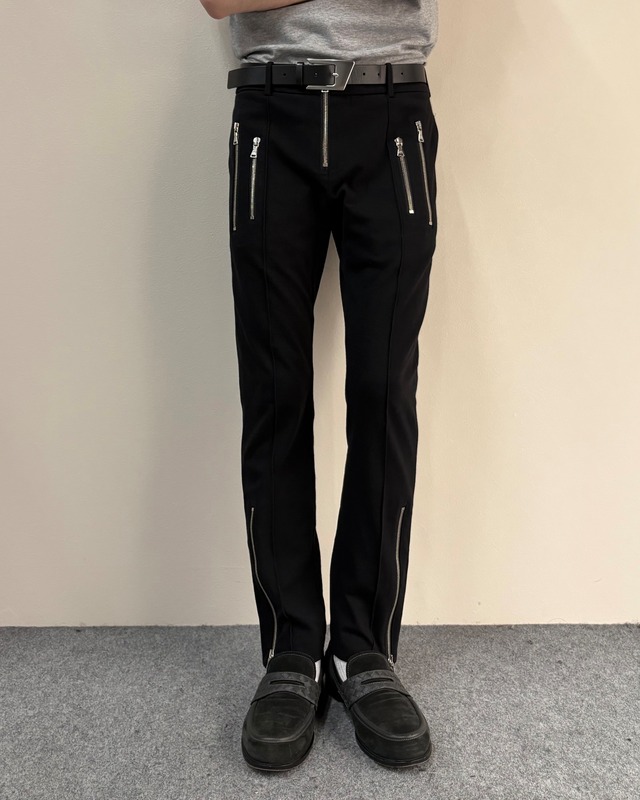 【Neil Barret】multi zip skinny pants