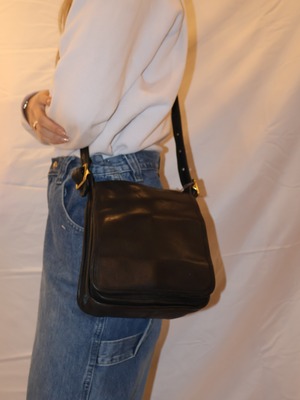 old coach leather shoulder bag【1705】