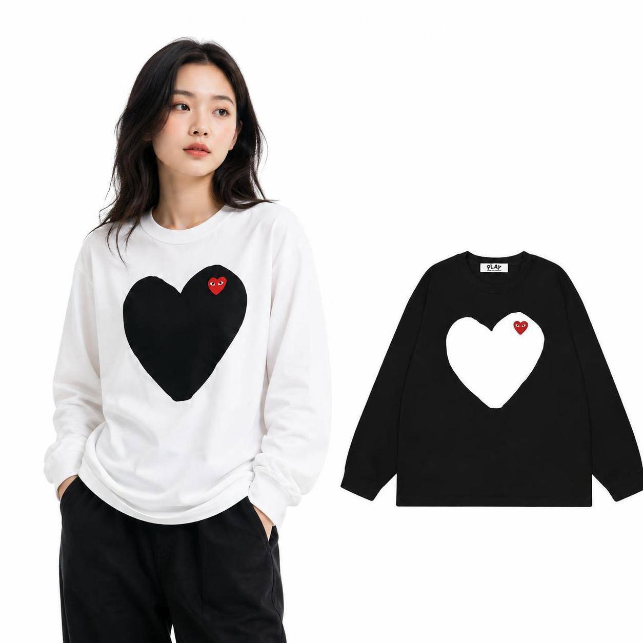 コムデギャルソン PLAY COMME des GARCONS ハートロゴ クルーネック