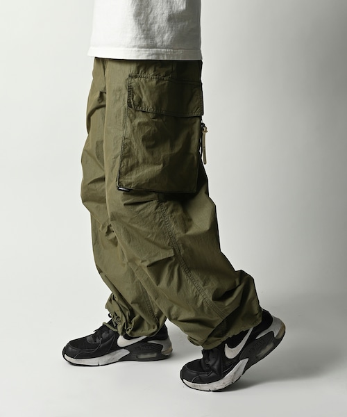 ADAM PATEK used wash cargo pants (OLV) AP2418015