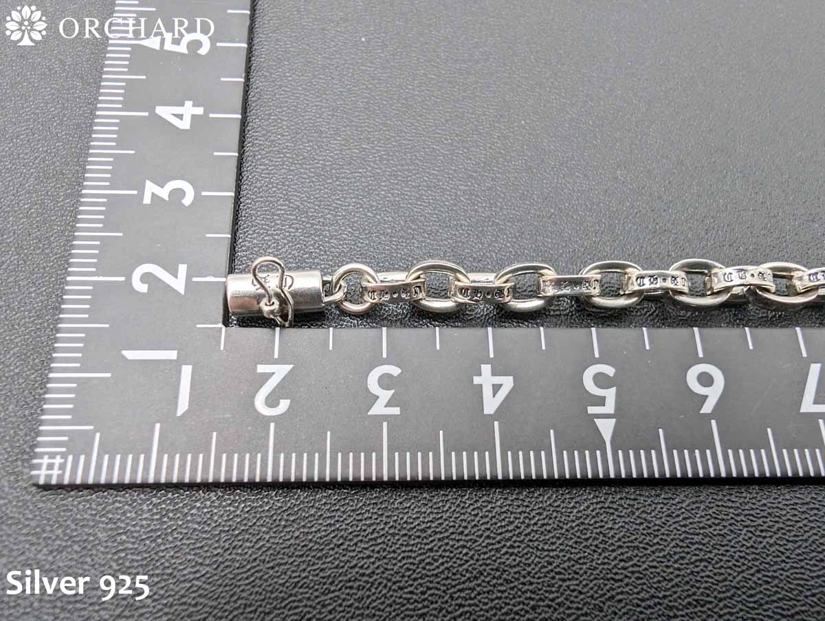 50cm シルバー925 ネックレス ペーパーチェーンネックレス B系 925