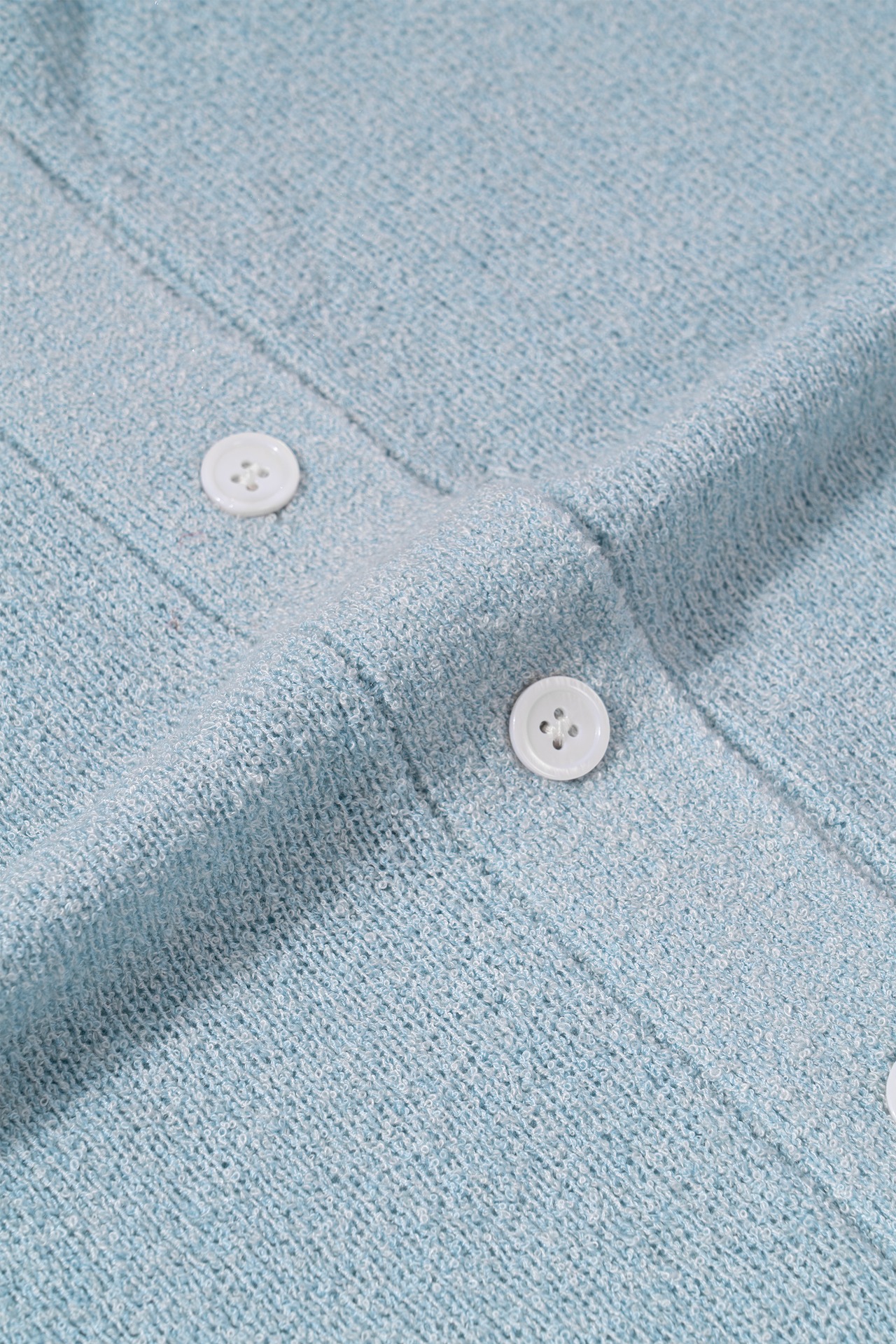 Bouclé Gradient Short-Sleeve Polo Cardigan (5color) - 20