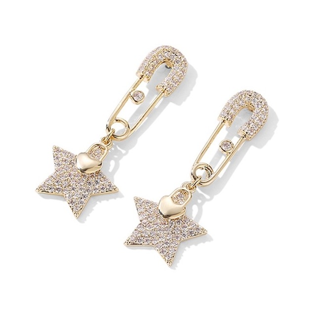 Star pin pierce & earring　M570