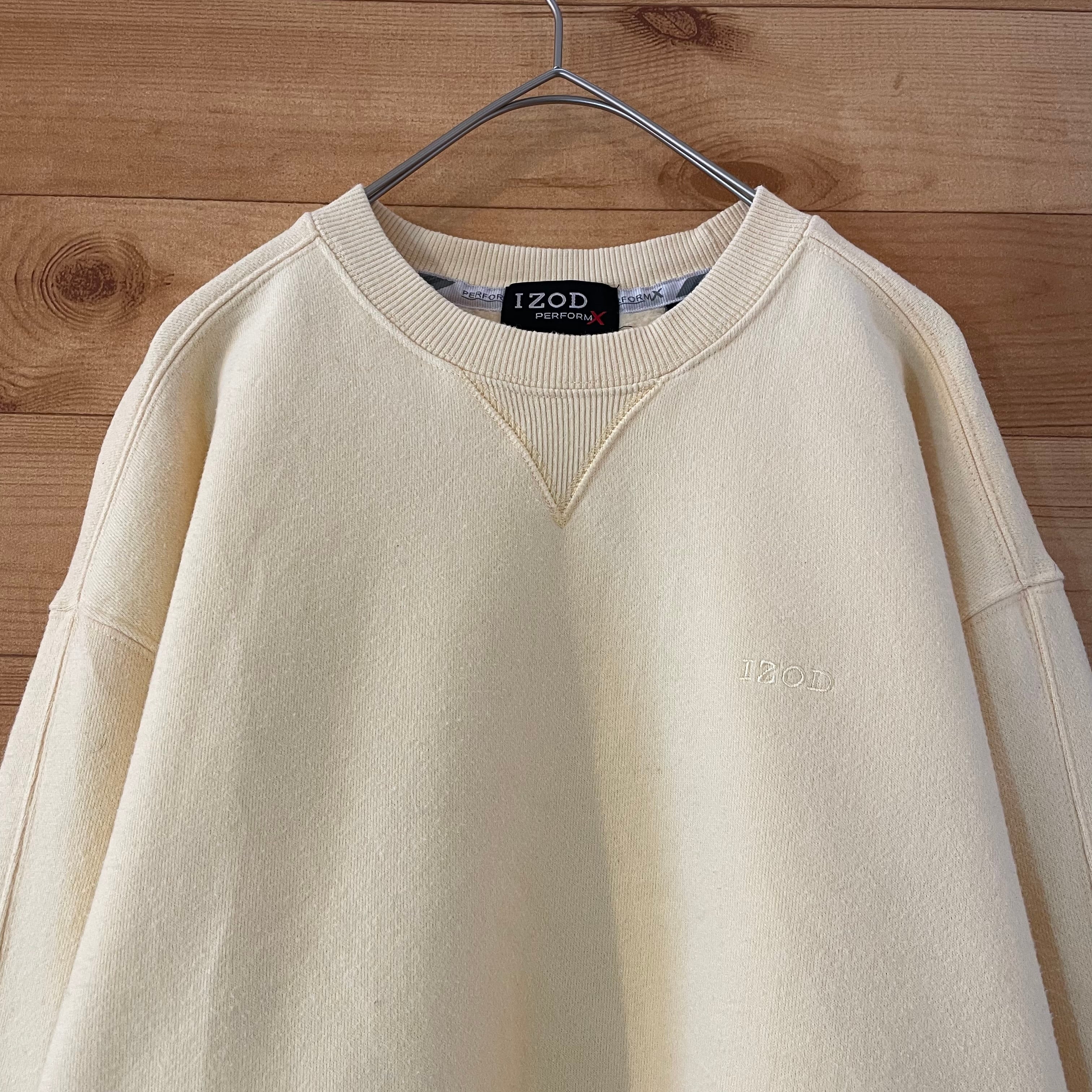 IZOD】ワンポイント 刺繍ロゴ スウェット トレーナー Lサイズ アメリカ 