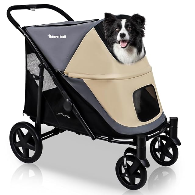 Cavoyo 犬用 カート 大容量 耐荷重73kg 老犬 ペットカート バギー