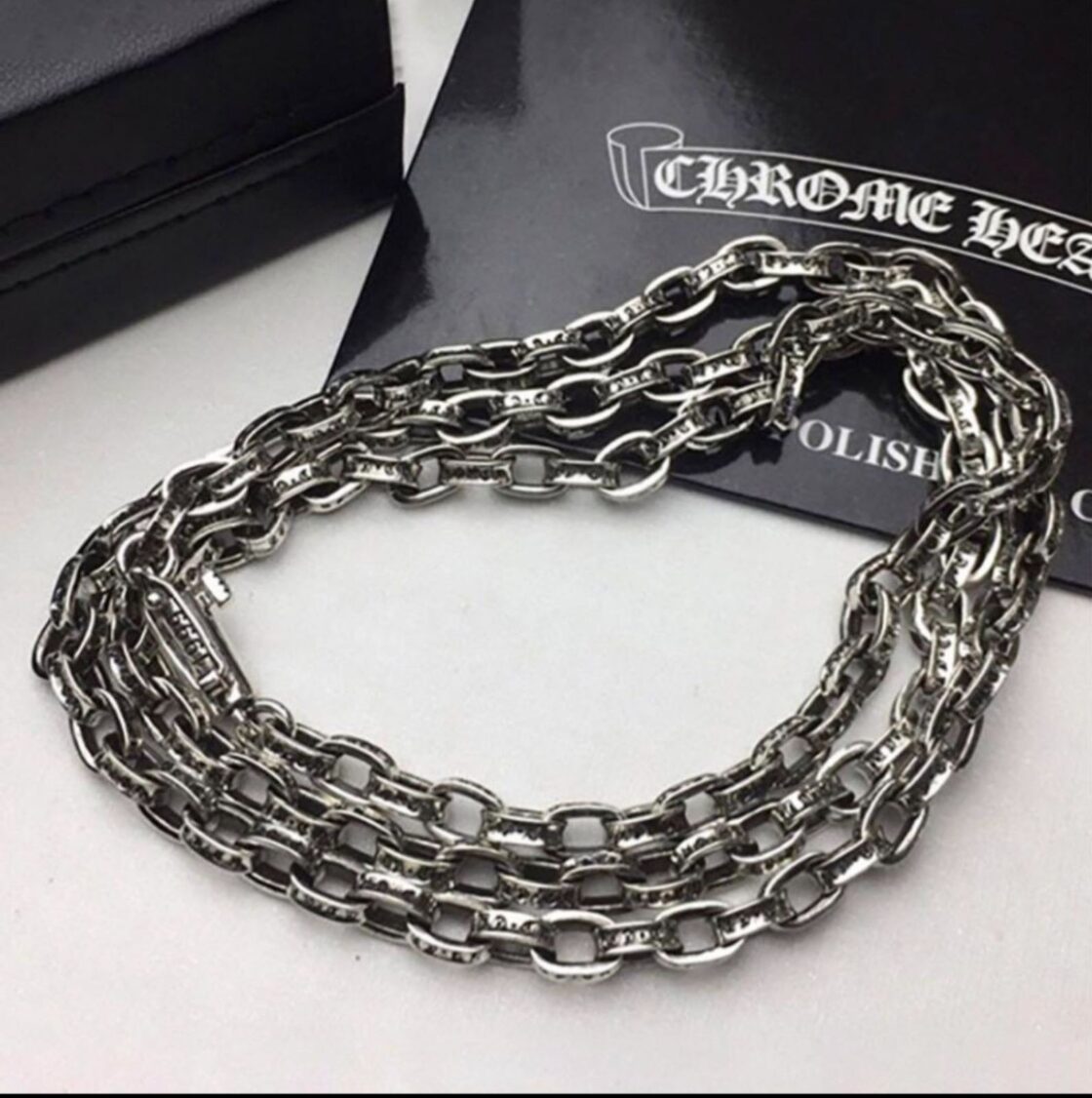 CHROME HEARTS クロムハーツ ペーパーチェーンネックレス 20インチ  