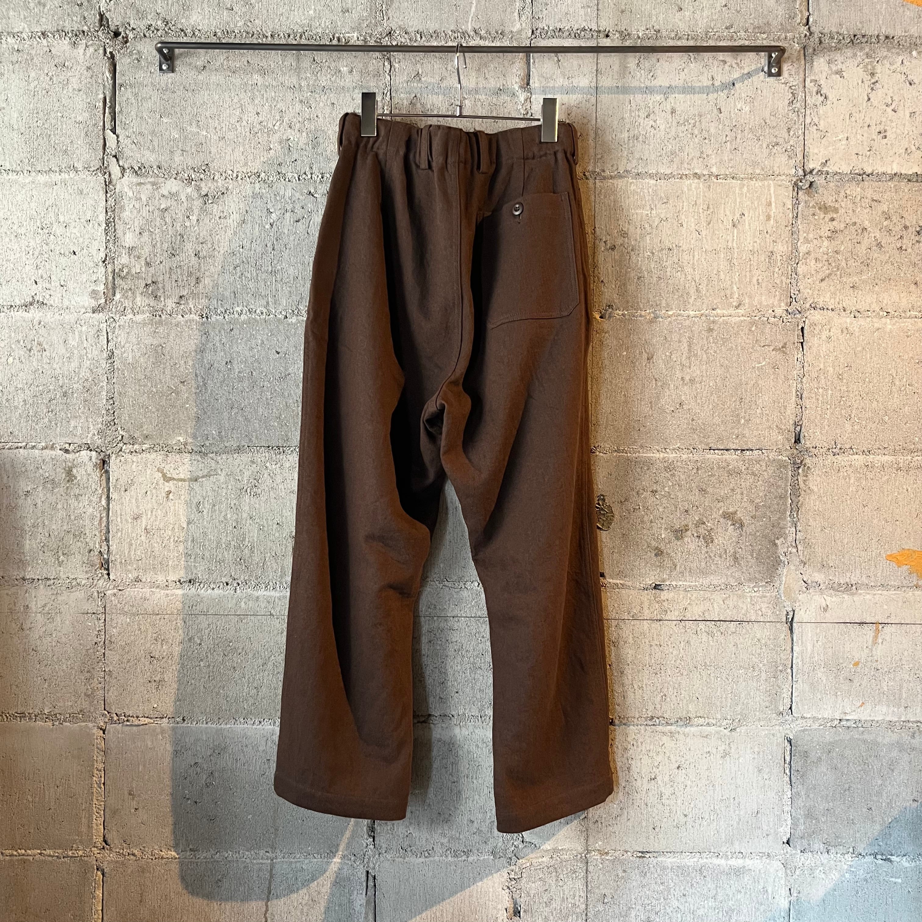 【希少品】YUI-TILITY Wool PANTS 結-yui- 】YUI-TILITY TROUSERS C/F GABADINE / BROWN | はなれ online