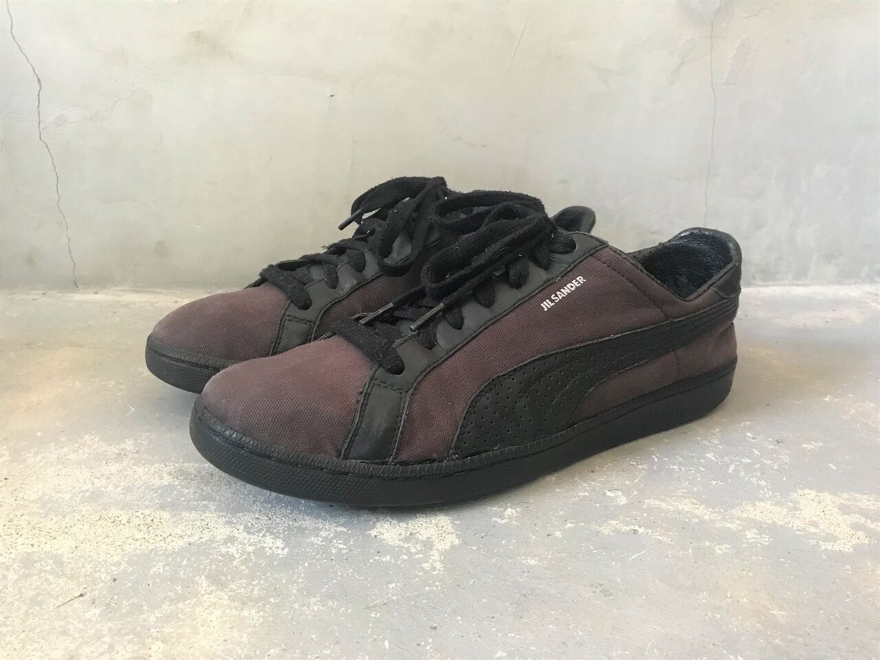 2000s PUMA × JILSANDER leather & canvas sneaker