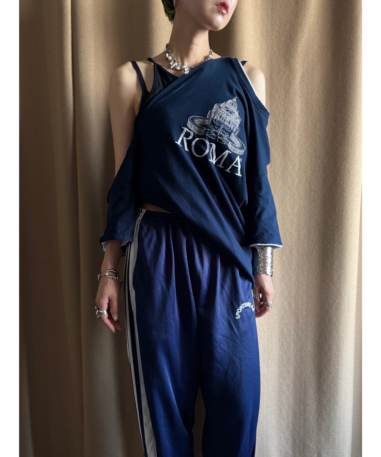 ROMA 2way remake t shirt-4834-7