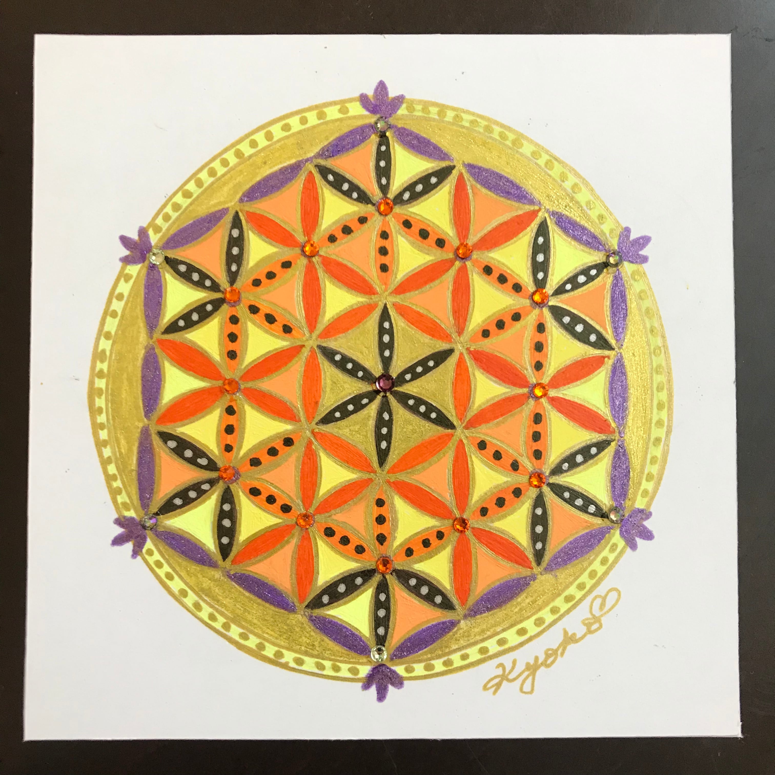 63%OFF!】 マンダラ原画ヒーリングスター002 blog.topoleiloes.com.br