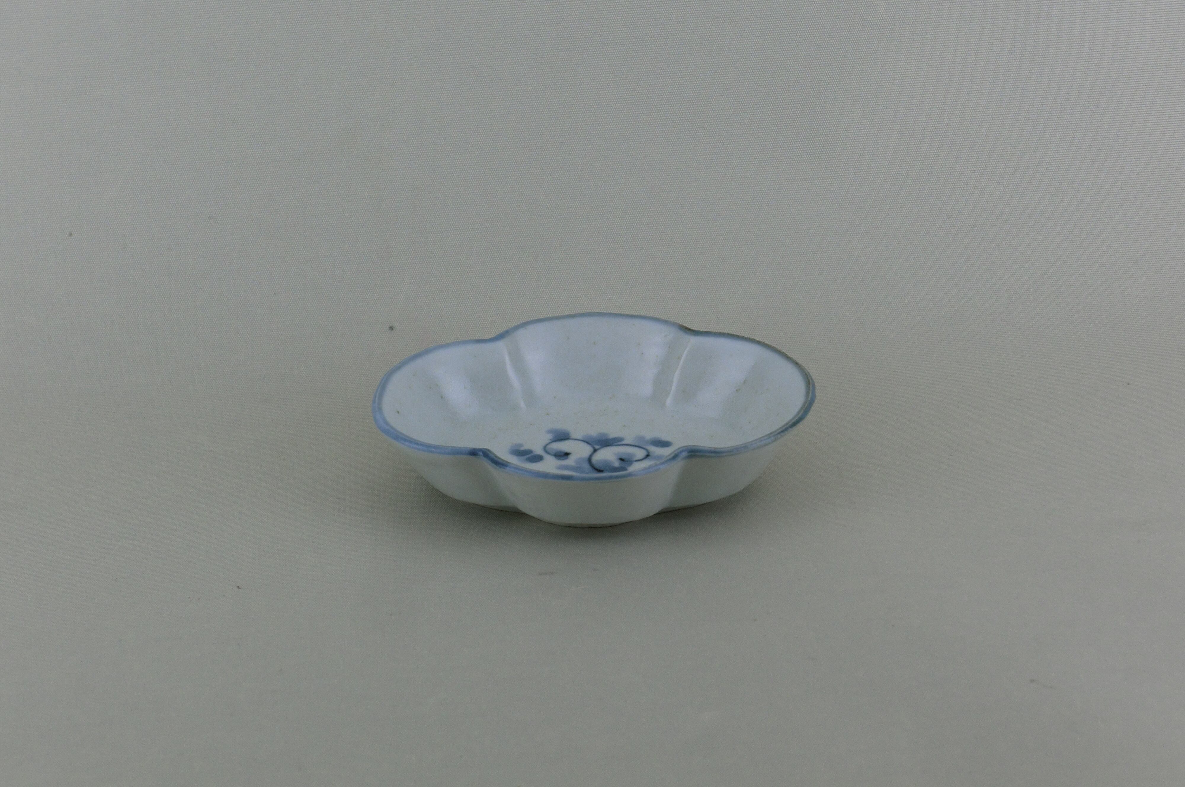 草花紋　木甲小付