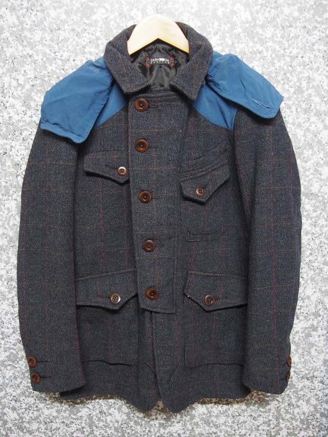 極美品 CASH CA カシュカ Tweed Cycle Jacket M ツイード マウンテンパーカー