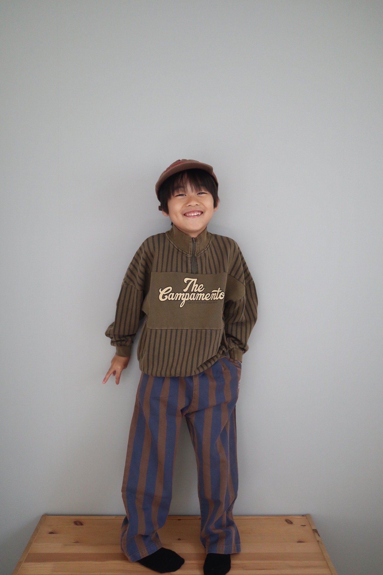 The Campamento　Blue Stripes Trousers