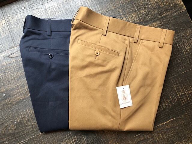 CORDINGS ”FLAT-FRONT CHINO TROUSERS” | IVY&NAVY ONLINE SHOP