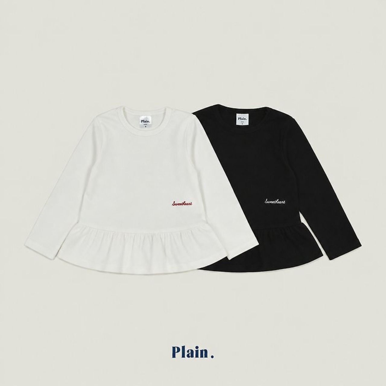 【取寄/韓国直送】Plain.プレーンフリルTシャツ｜韓国子供服｜26/AT
