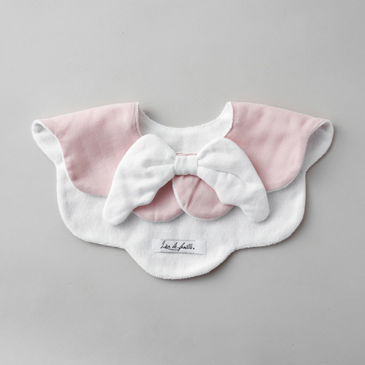 Lien de famille もこもこ天使スタイ 赤ちゃん ガーゼ スタイ 女の子 0