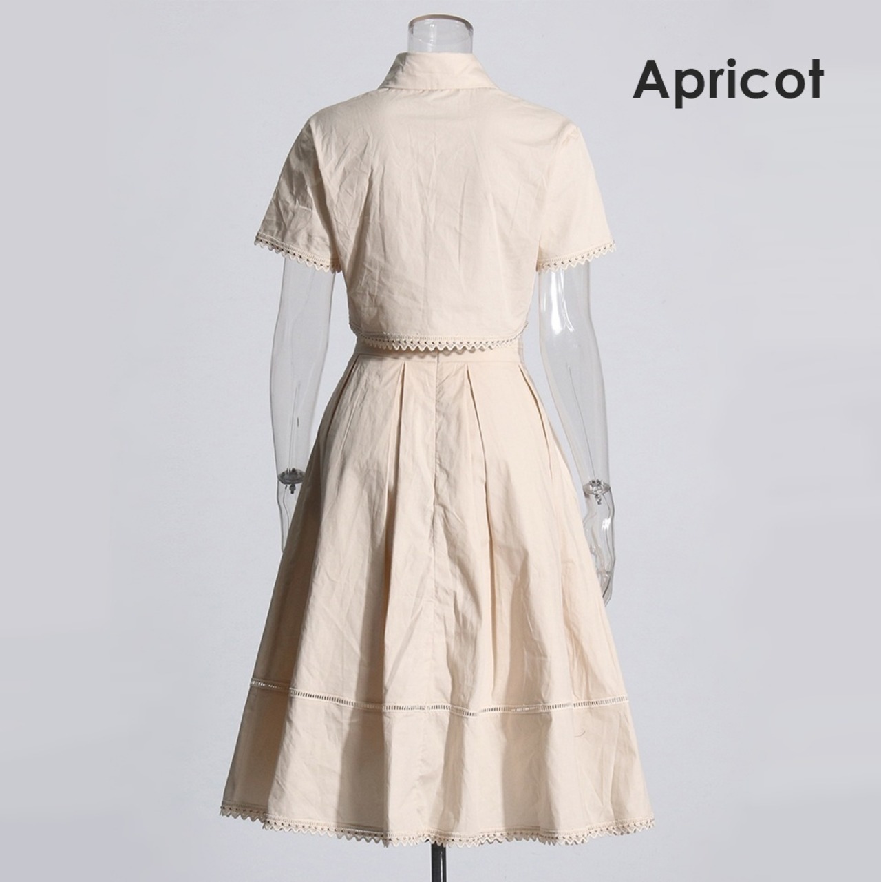 【Set-up】Short Sleeve Tops & A-Line Skirt / 半袖 トップス & Aライン スカート セットアップ