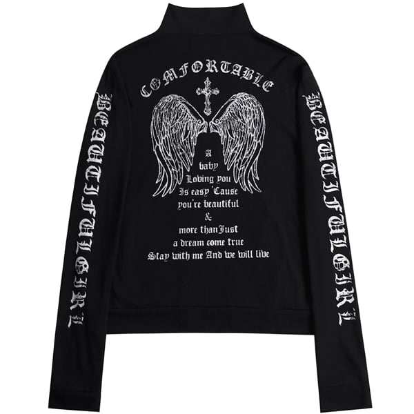 クロスウィング バックプリントジップジャケット(ruf_02957)