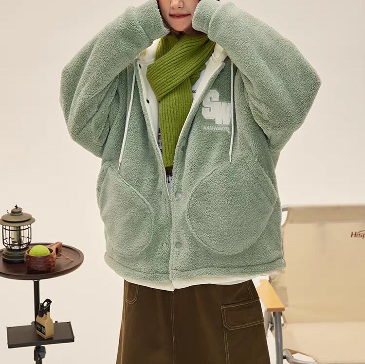 ウール・フード付き・デザイナー作品 ひら