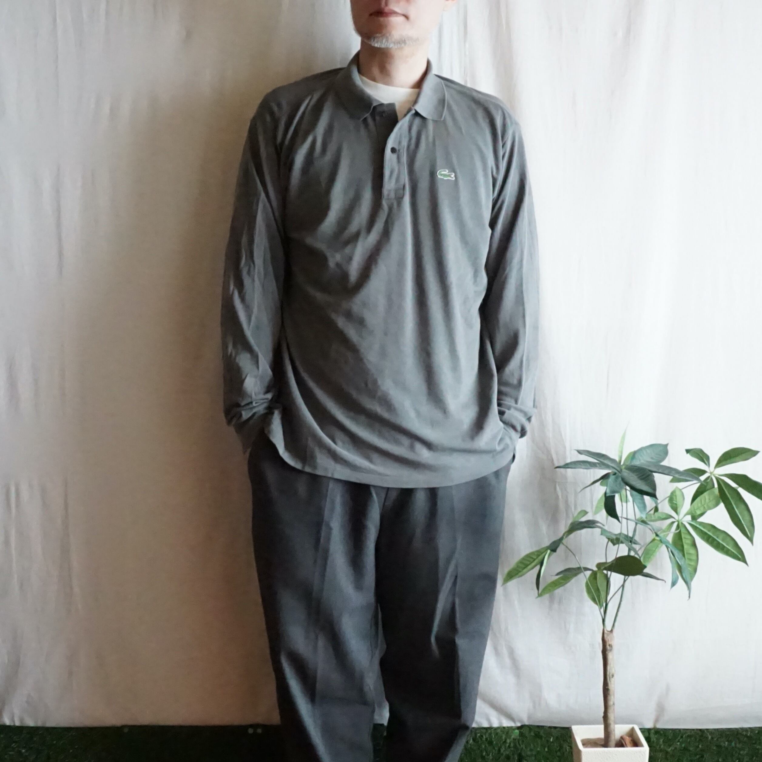 LACOSTE フランス製 長袖ポロ LACOSTE for BEAUTY&YOUTH＞ ロングスリーブ ビッグ ポロシャツ