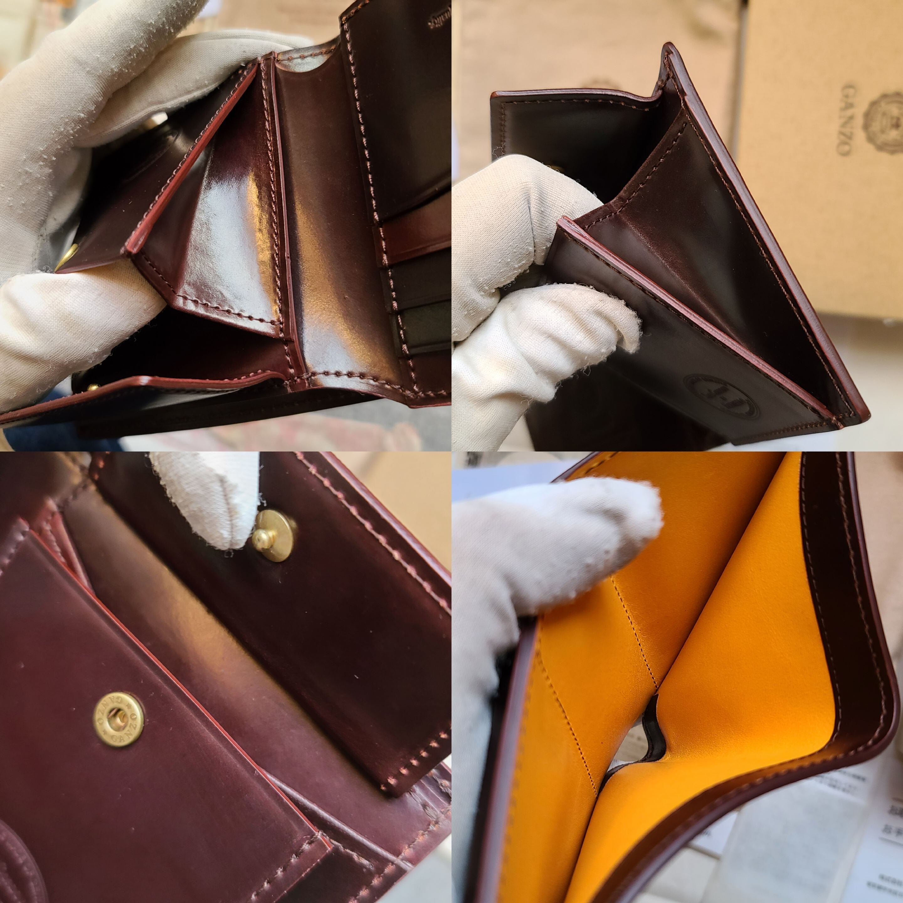 ガンゾ SHELL CORDOVAN 2(シェルコードバン2) 二つ折り財布 ガンゾ SHELL CORDOVAN 2(シェルコードバン2) 二つ折り財布