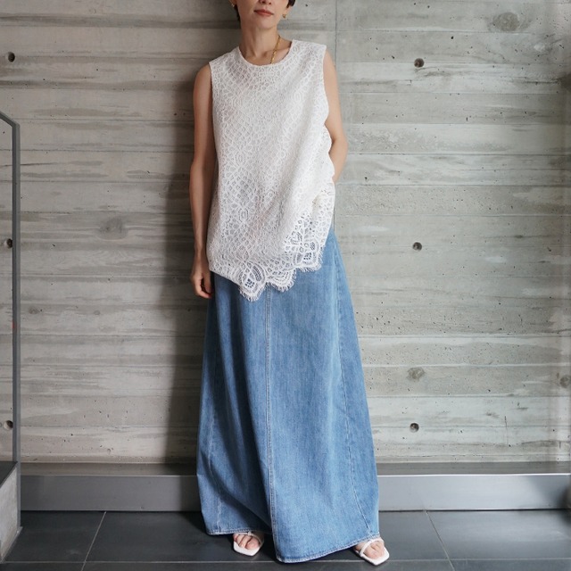 デニムマキシスカート