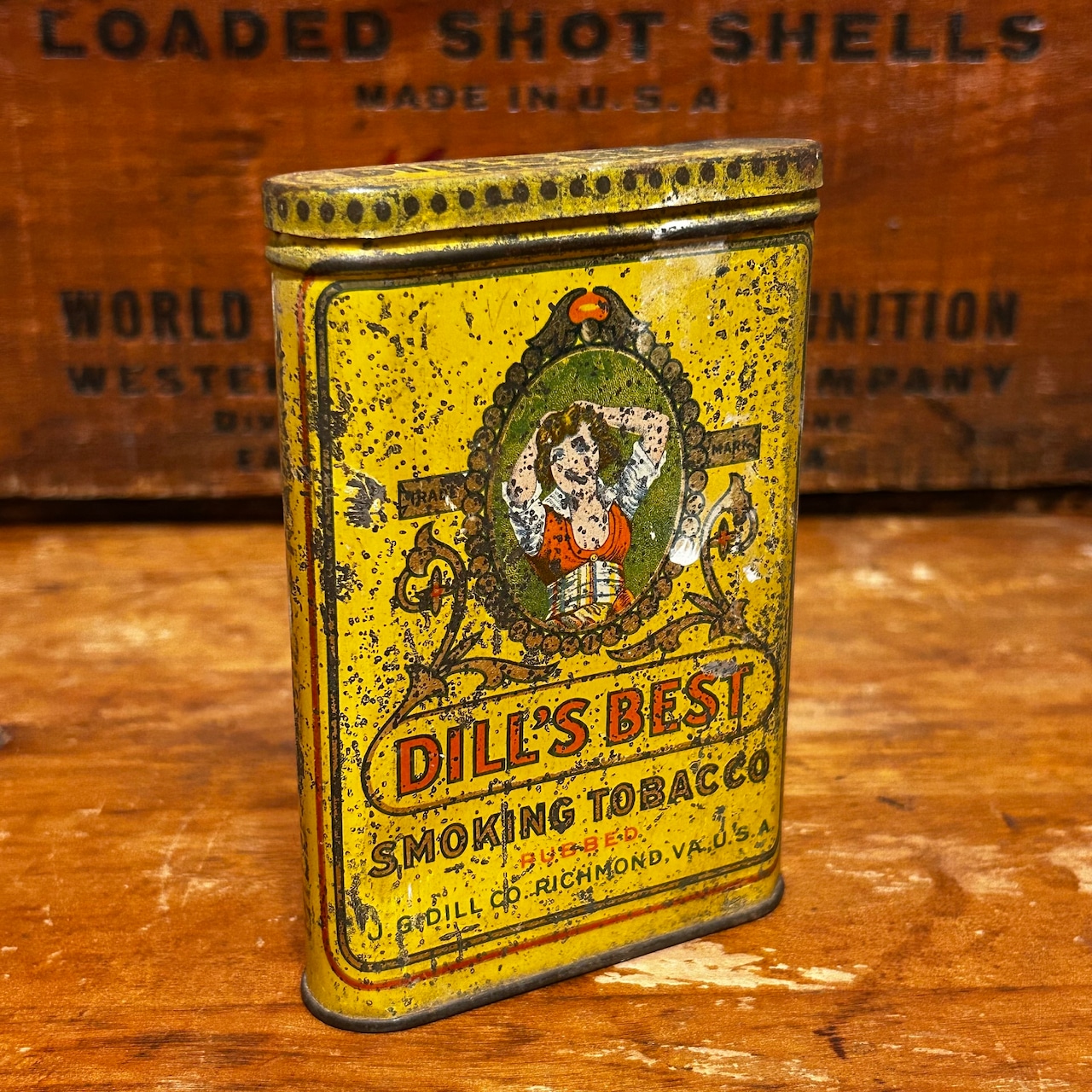 Dill's Best Smoking ディルズ・ベスト・スモーキングタバコ缶 1930年代 T-439
