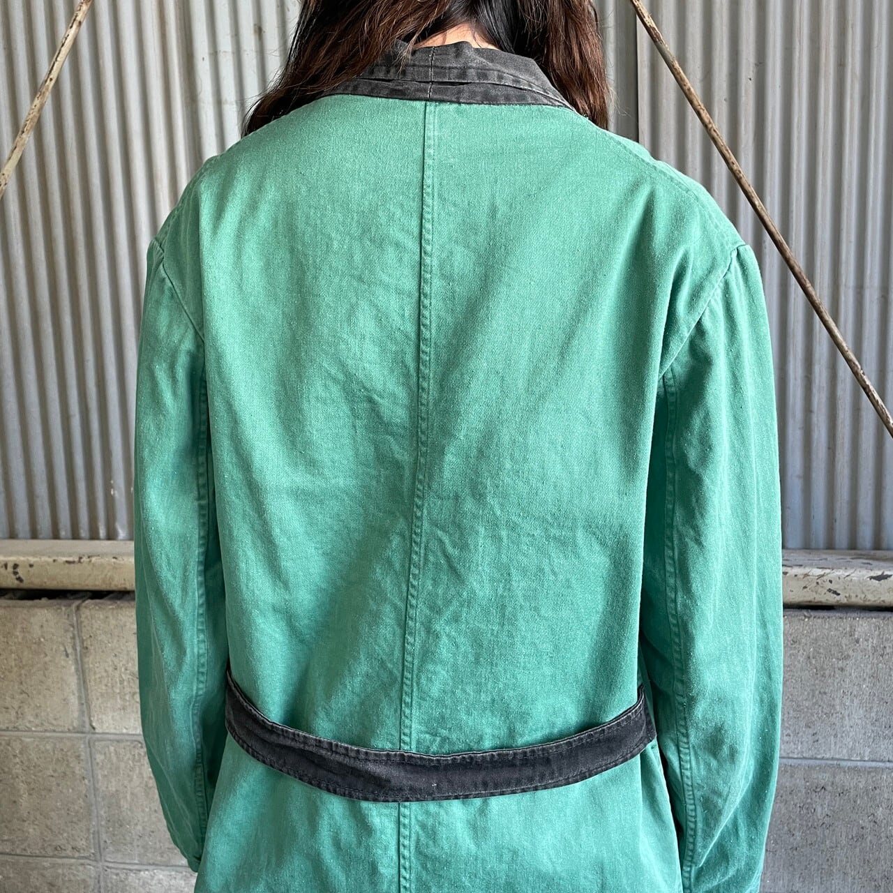 ヴィンテージ TOGO ドイツ 刺繍 ユーロワークコート ヨーロッパ古着  