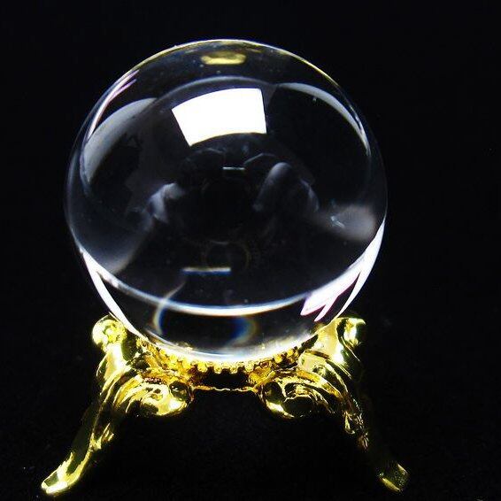 水晶 丸玉 ブラジル産 20mm 一点物 141-6364