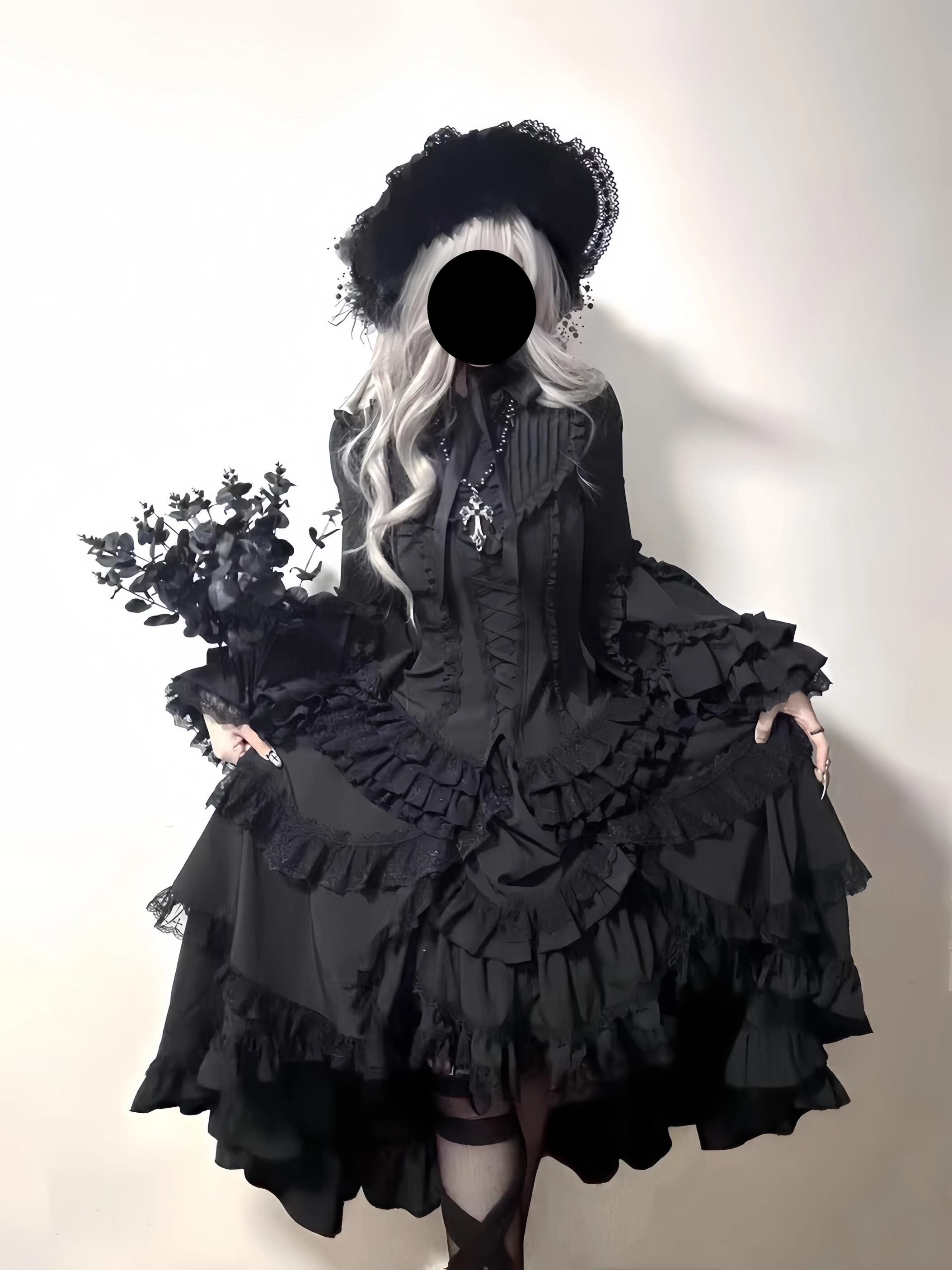 フェニックス ゴシック ロリータ ダーク スカート ロリータ スリム