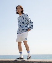 【#Re:room】TYE DYE PATTERN BIG CREW KNIT［REK119］