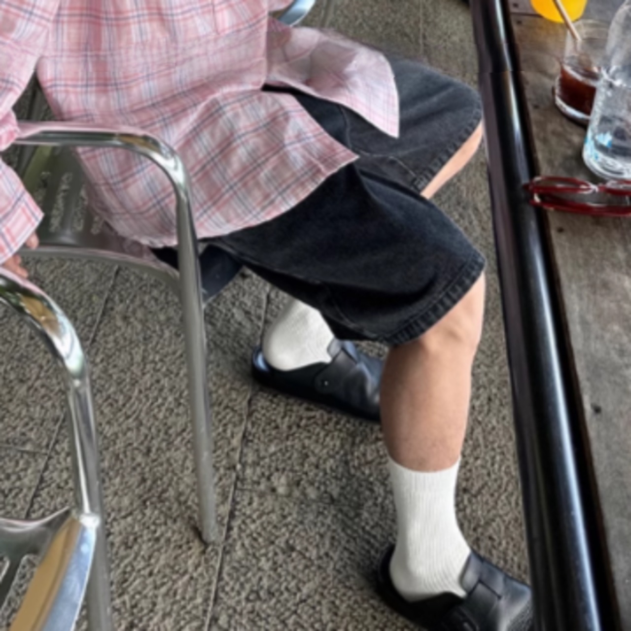 スタンドカラーモードシャツ　0865