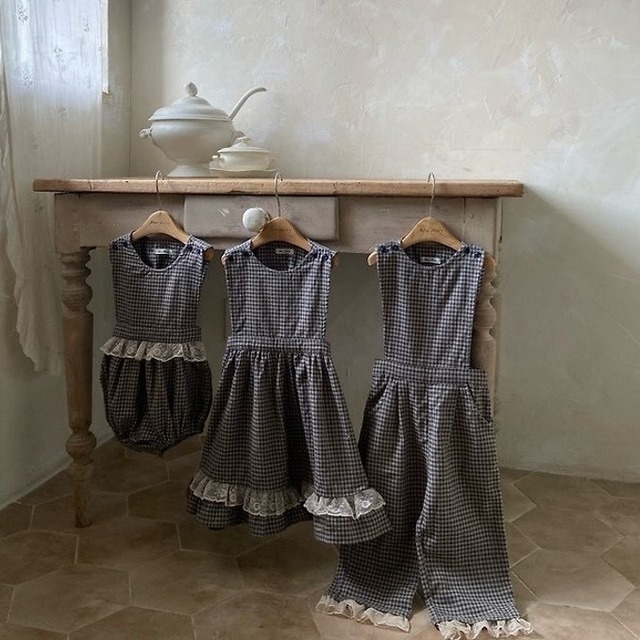 2644  plaid lace dress / ANNESHIRLEY