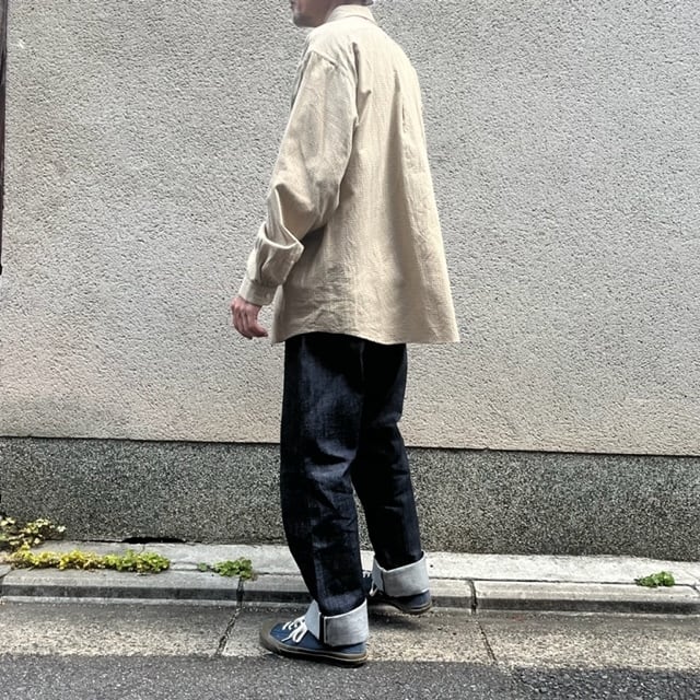 YAECA / ヤエカ ボタンシャツワイド #12150 カーキチェック | Routes*Roots